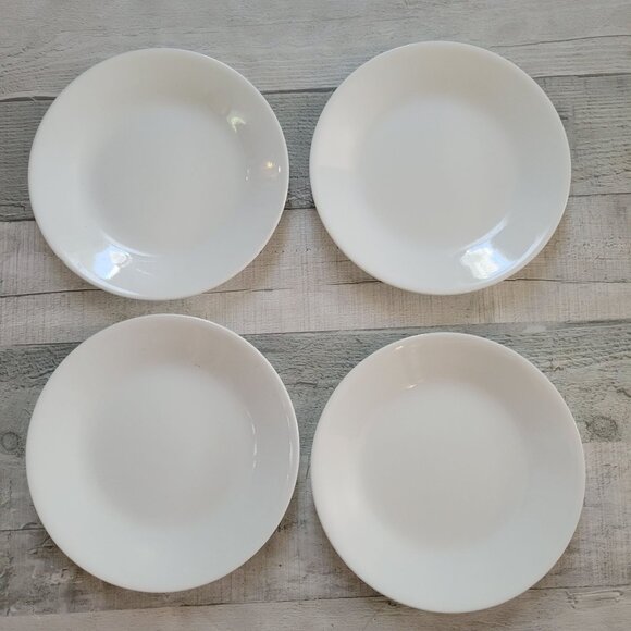 Corelle Classic White Dinner Plates Set Of 4 - Picture 1 of 4